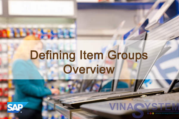 Tài liệu xác định nhóm hàng hóa trong SAP Business One - Defining Item Groups
