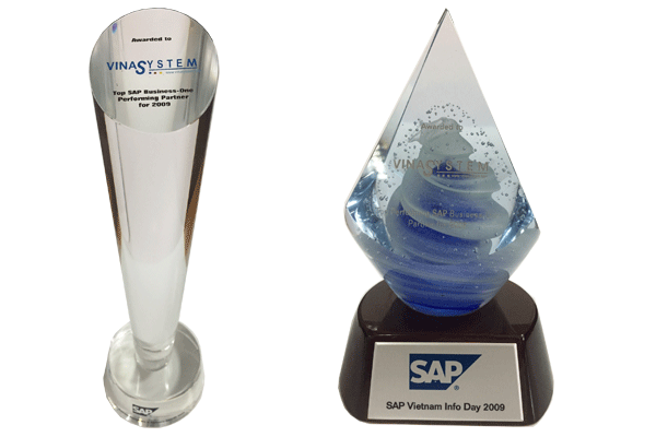 Awarded The Best SAP Business One Partner Award by SAP Vietnam
